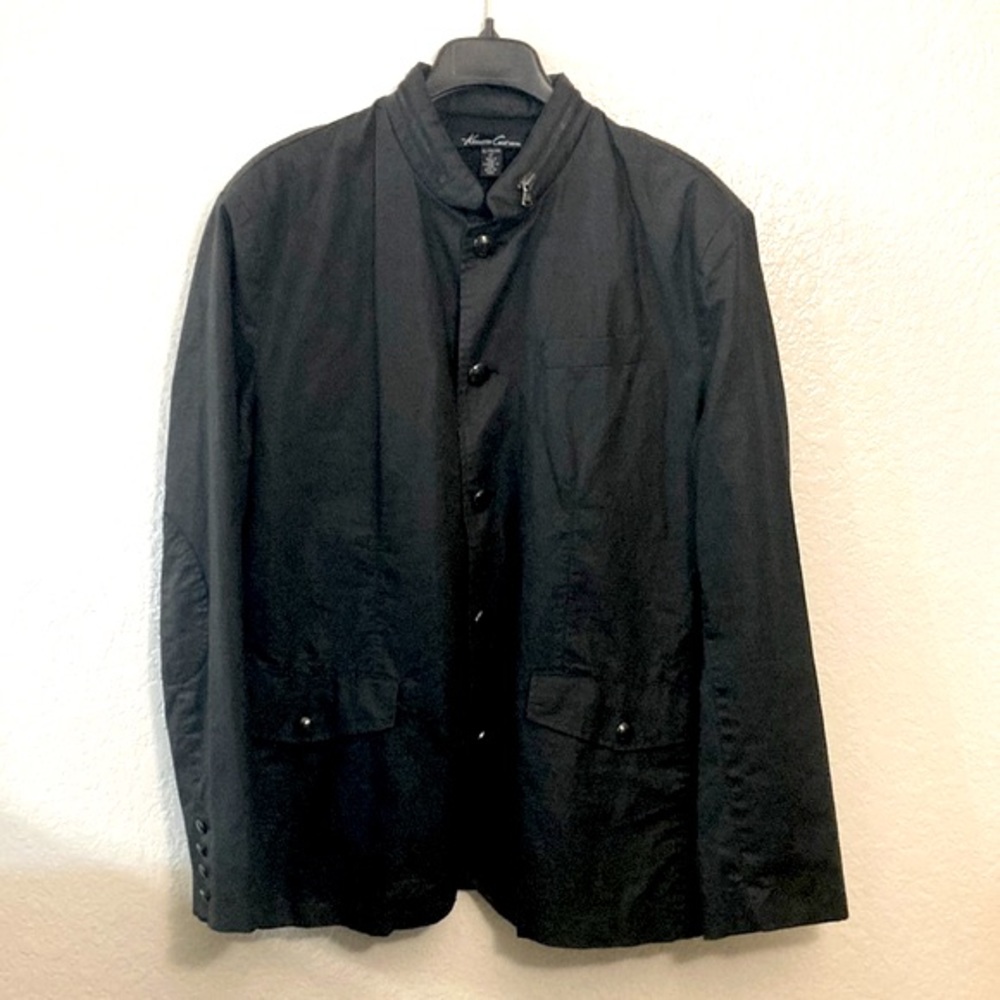 KENNETH COLE New York, Jacket Coat With Hide Hood/Preowned